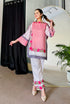 Pink White Summer Kurta Set